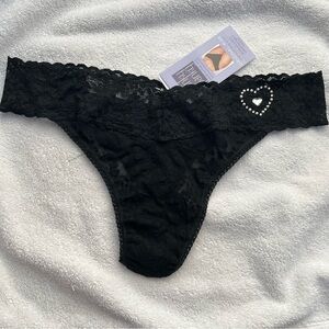 Hanky Panky Swarovski Crystal Original Rise Thong